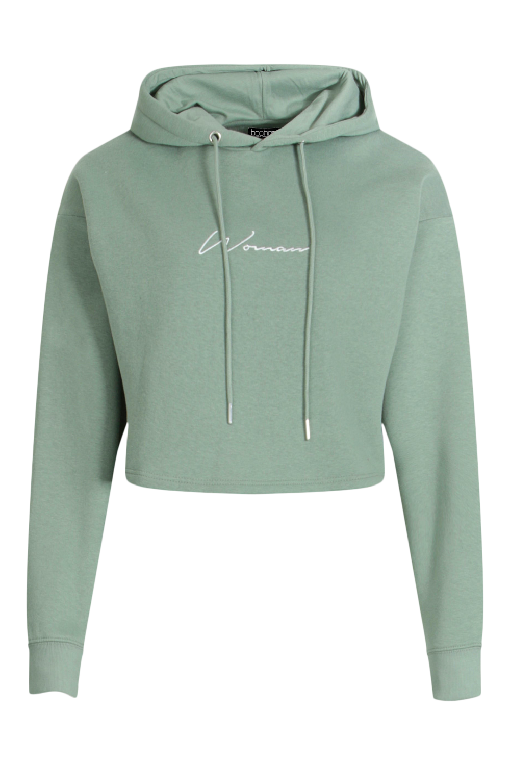 Green crop clearance hoodie