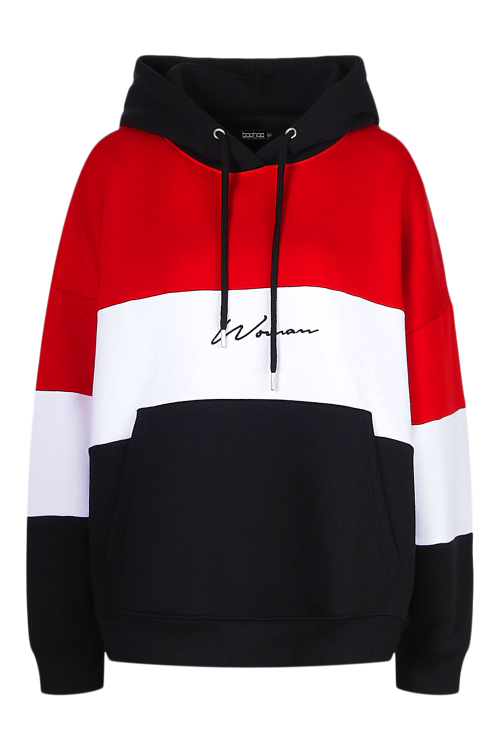 Woman Color Block Signature Hoodie