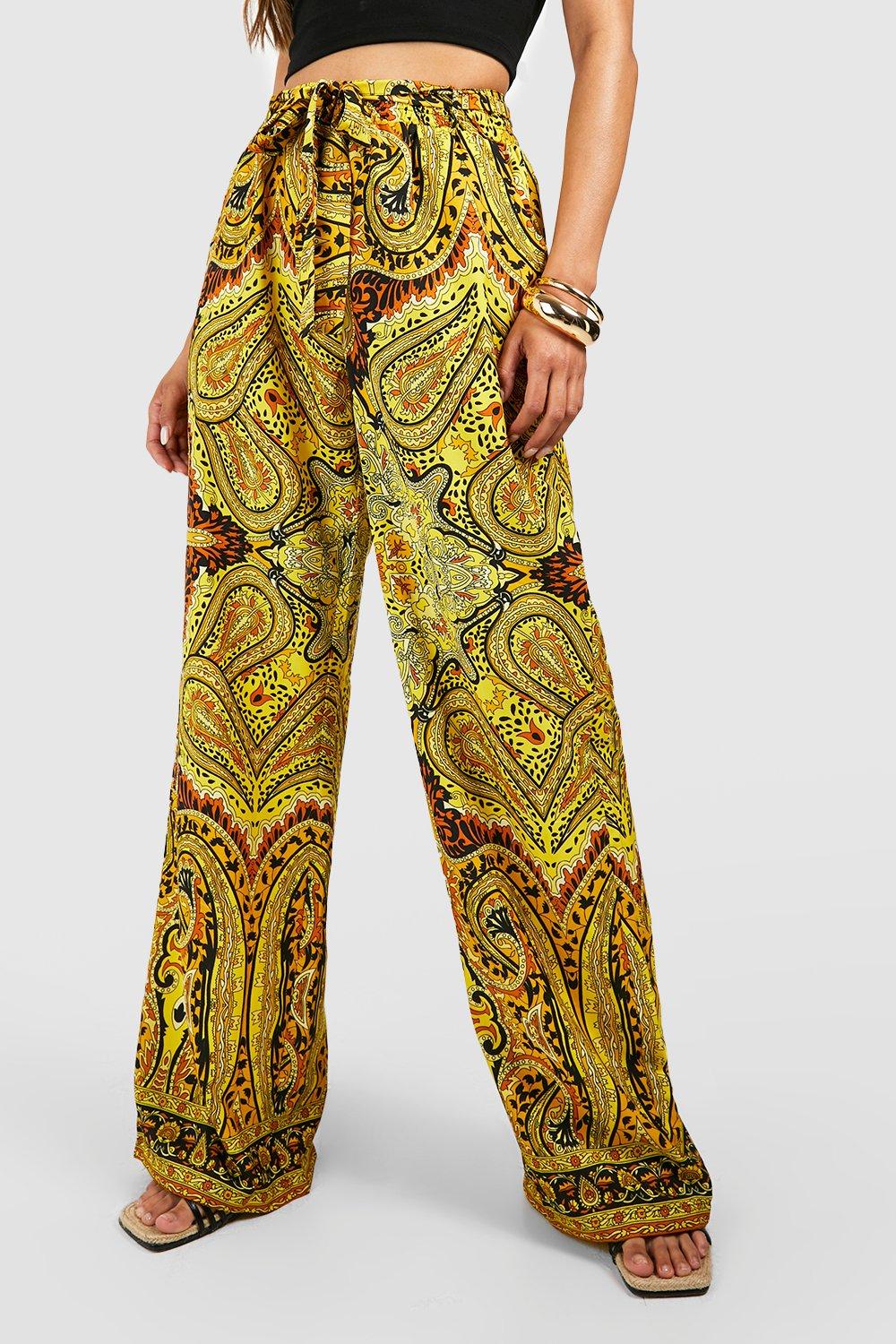 Boohoo clearance yellow trousers