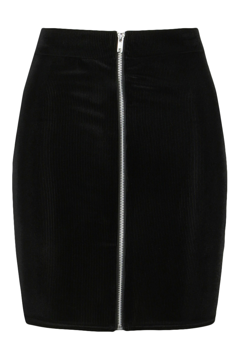 Black cord skirt boohoo best sale