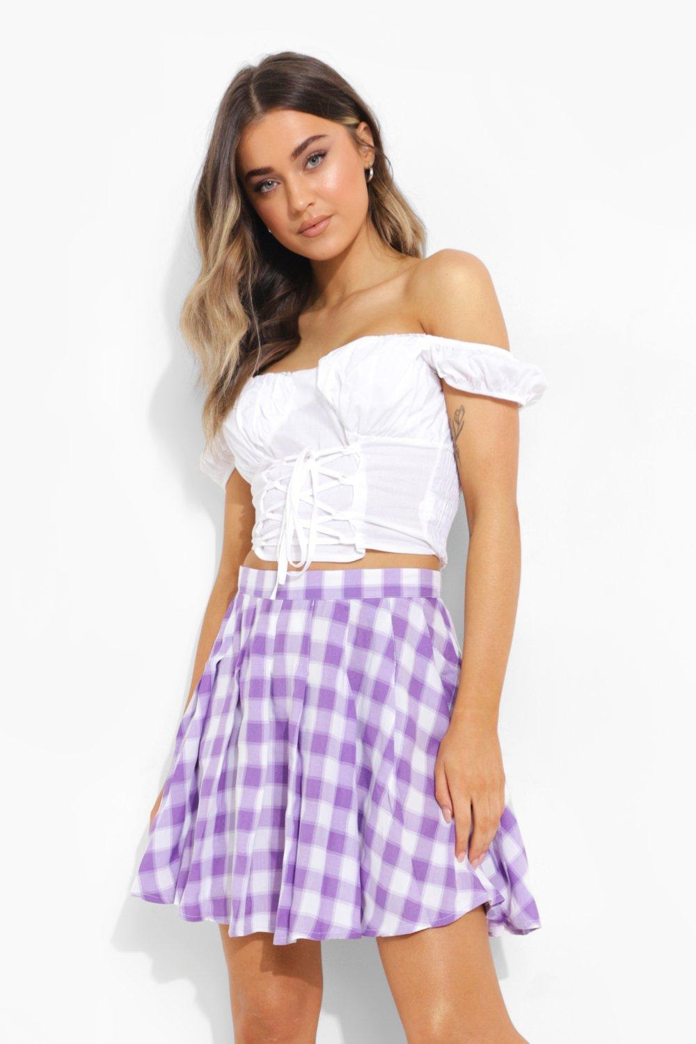 Pleated tennis clearance skirt purple