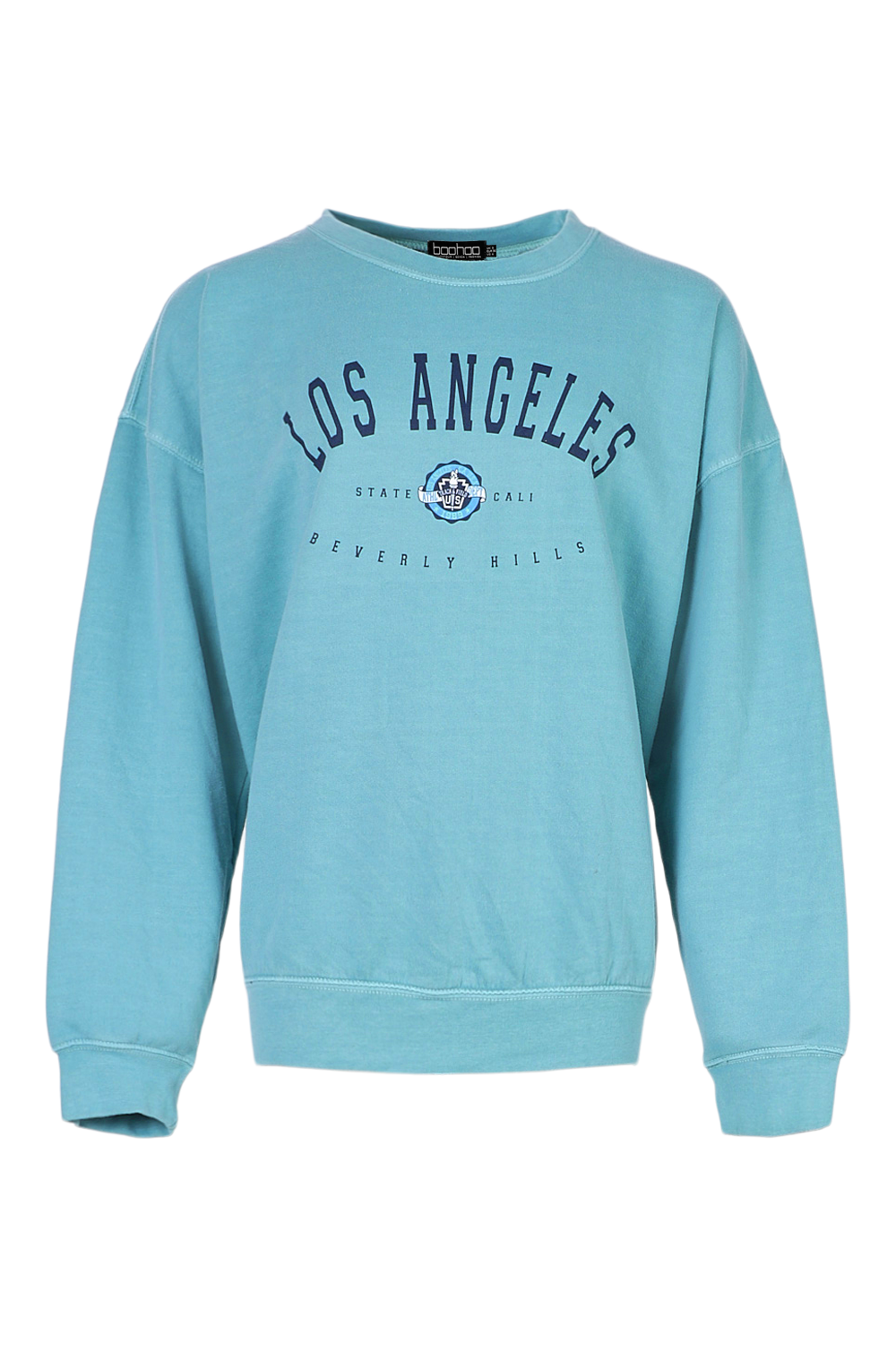 sweater kode Fighter Los Angeles Overdyed Oversized Sweatshirt | boohoo