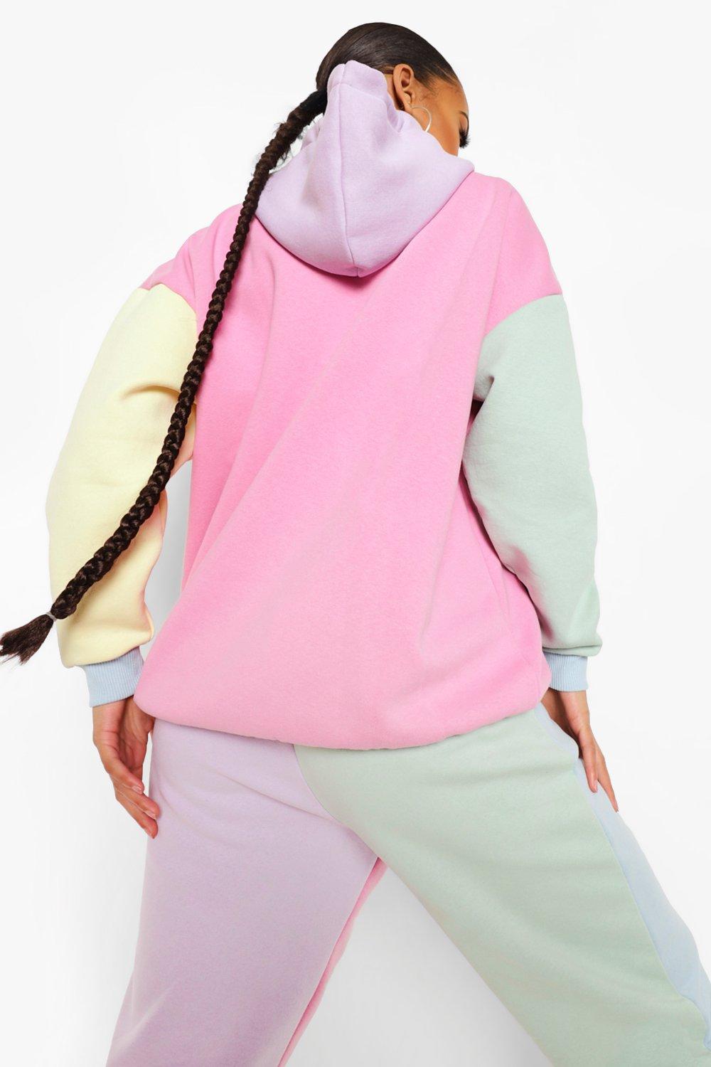 Sweat a capuche coloré clearance