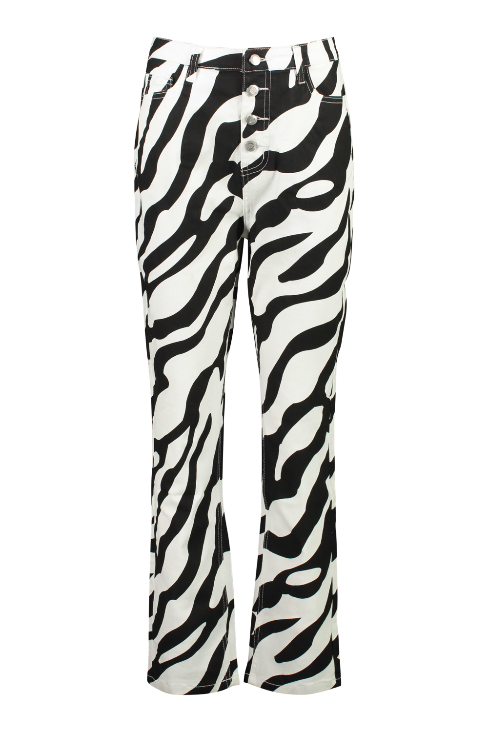 White Black Zebra Pattern Animal Print Skinny Jeggings by Paris – Threadapy