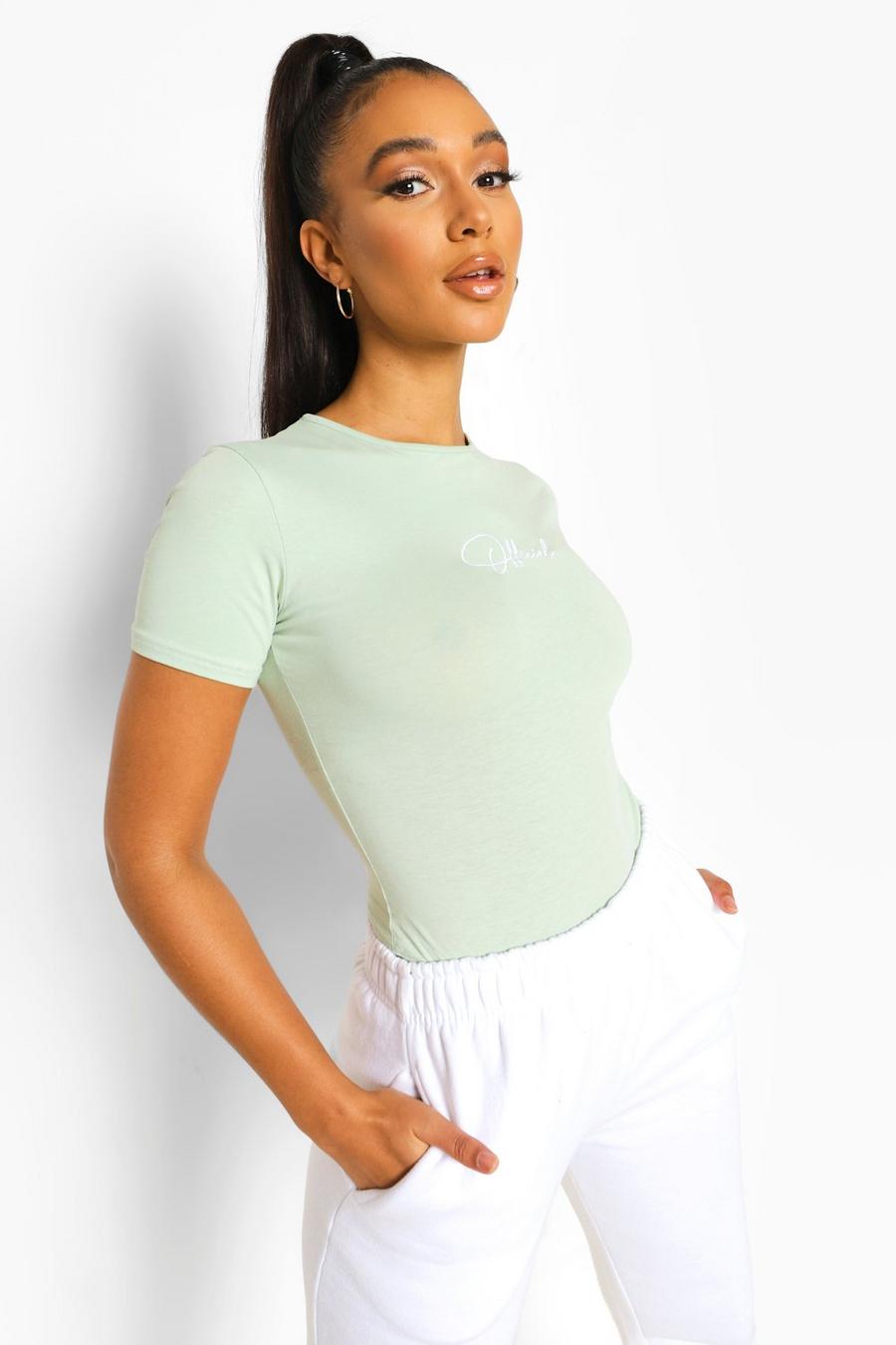 Sage Official Fitted Cotton Bodysuit image number 1