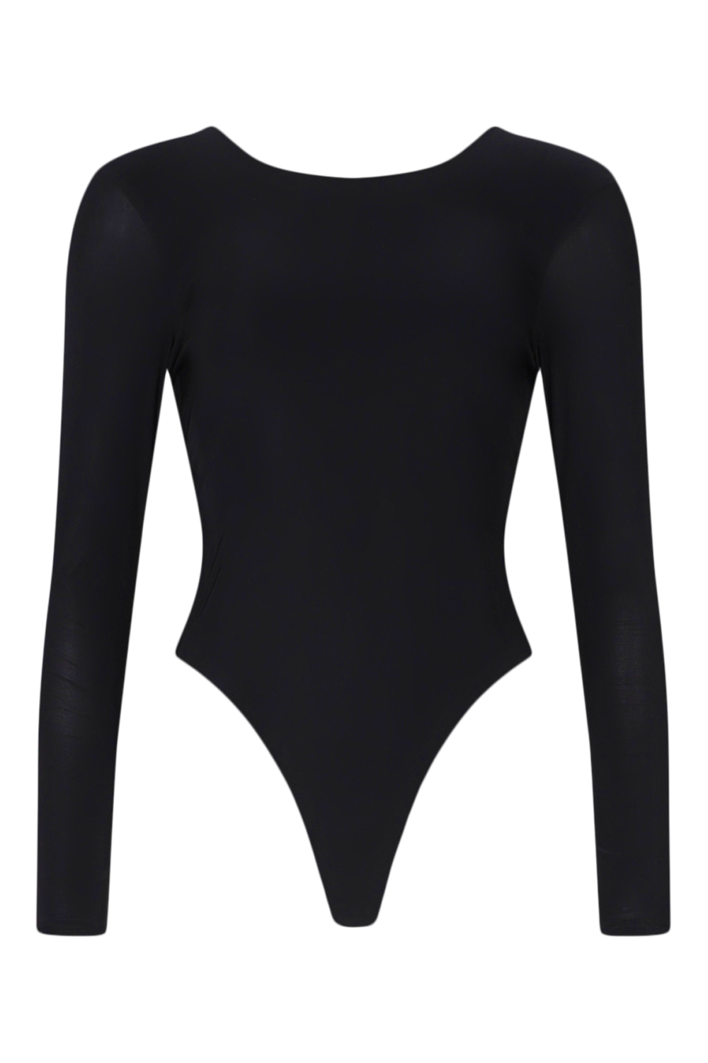 Sequin Puff Sleeve Plunge Bodysuit