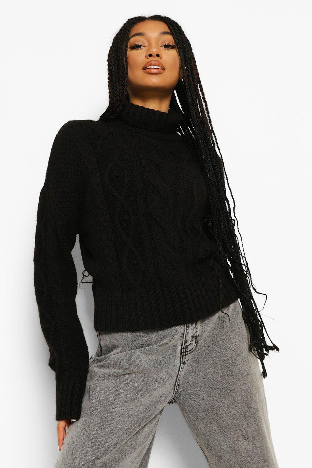 heavy roll neck jumper