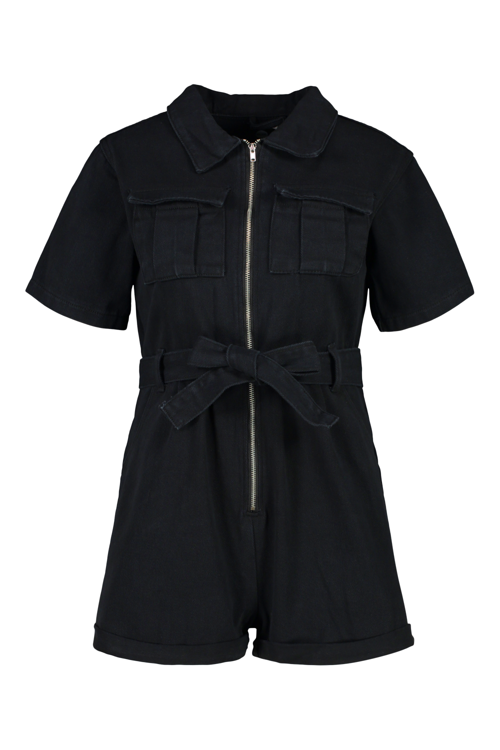 black denim playsuit Cinosural International School