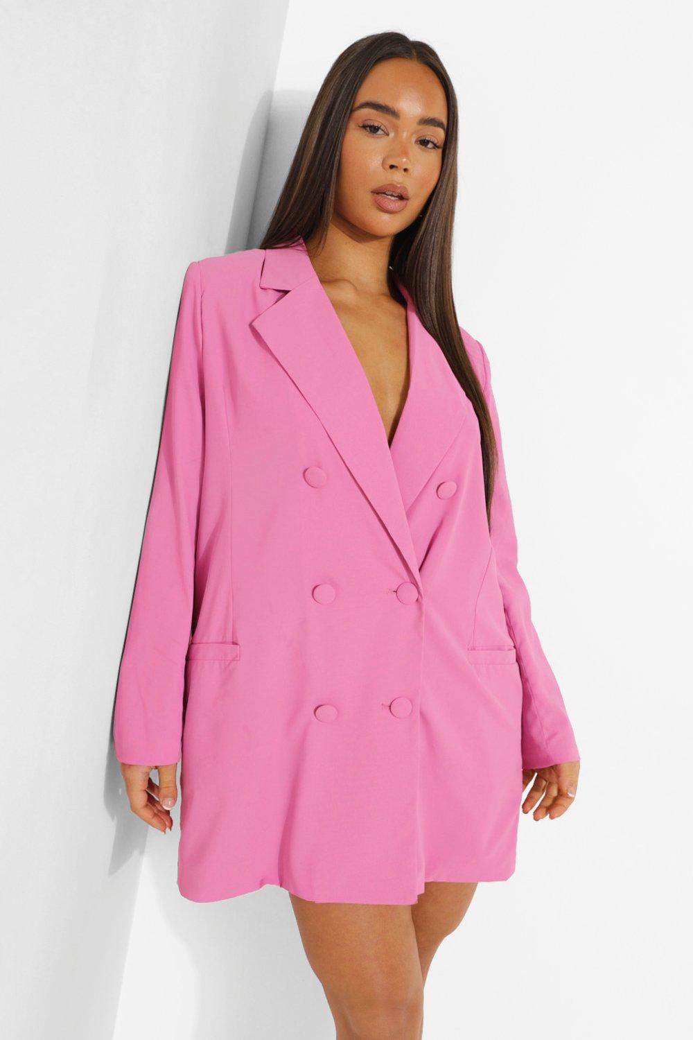 Boohoo hot sale pink blazer