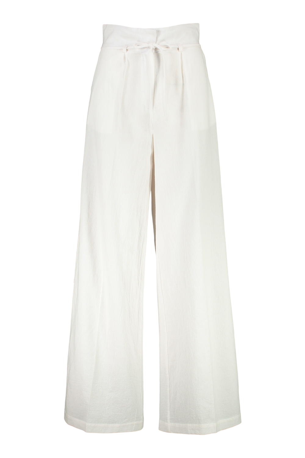 Linen High Waist Wide Leg Trousers