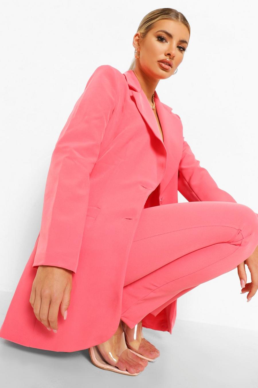 Candy pink Tailored Fitted Blazer image number 1