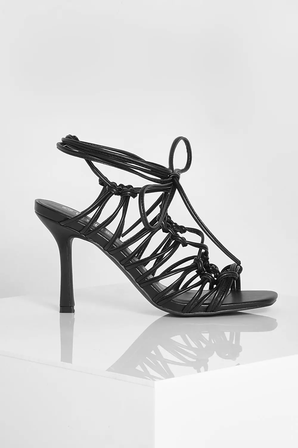 Strappy store caged sandals