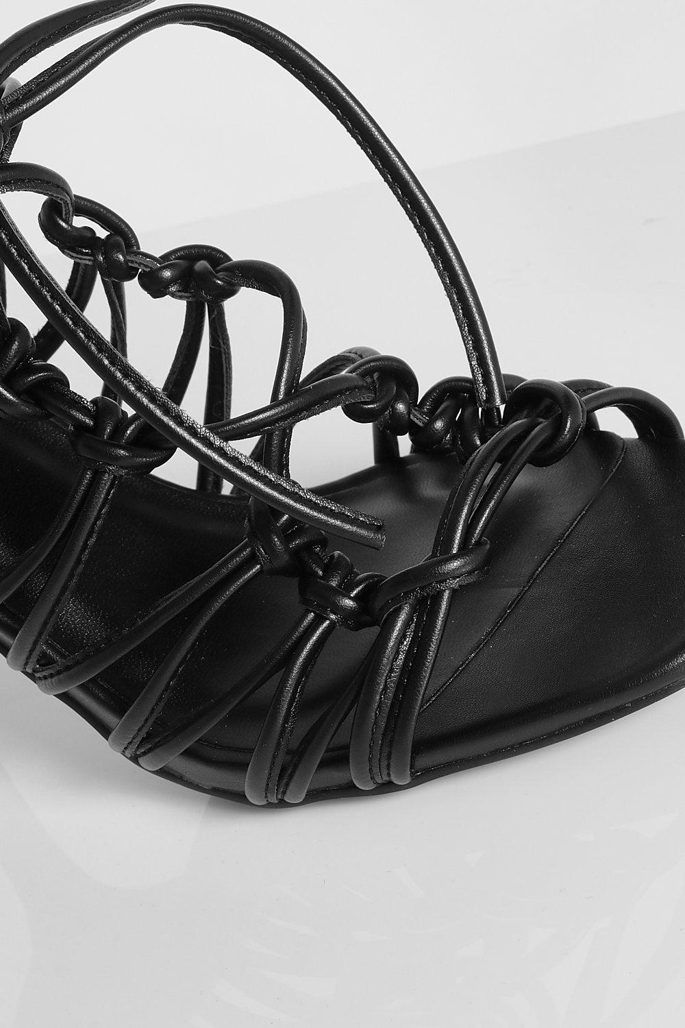 Strappy sale caged sandals