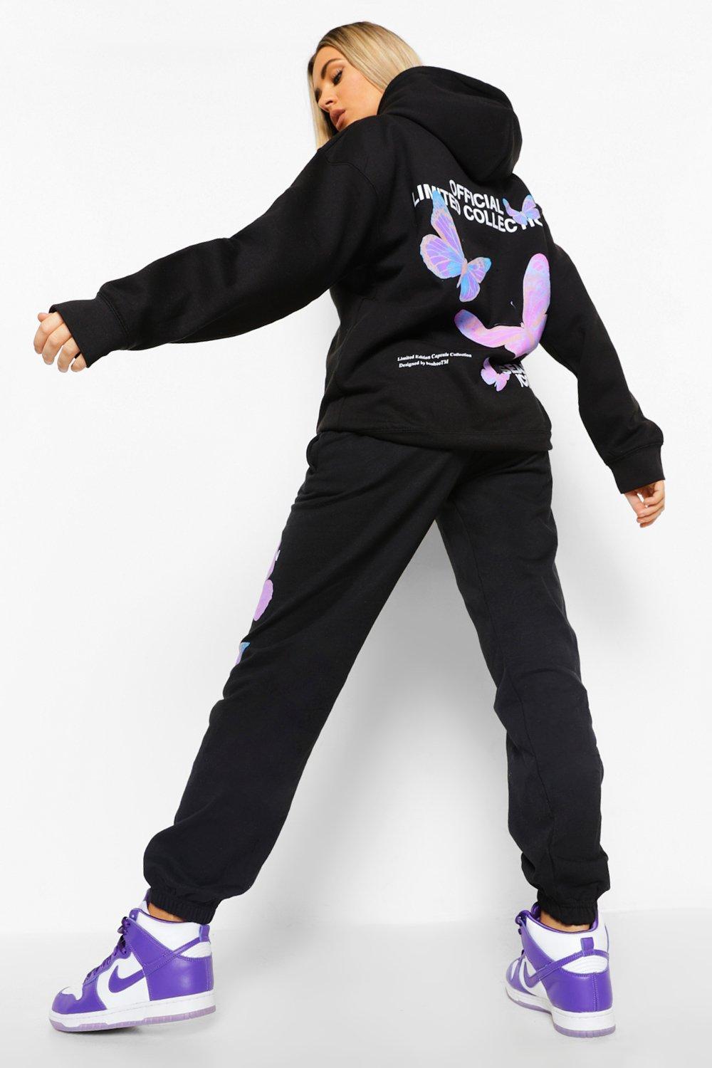 Butterfly sweat suit sale