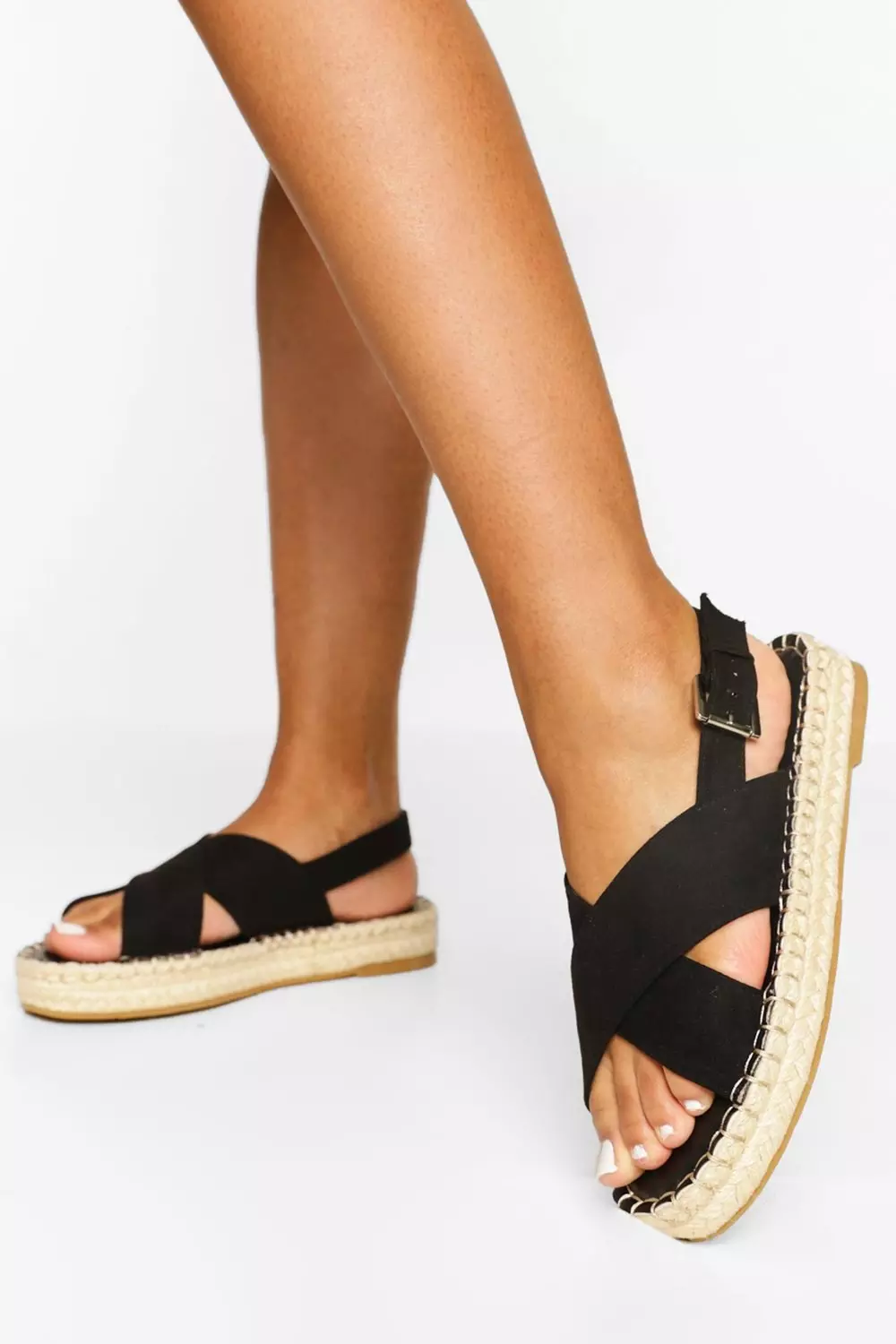 Cross strap sales espadrille sandals