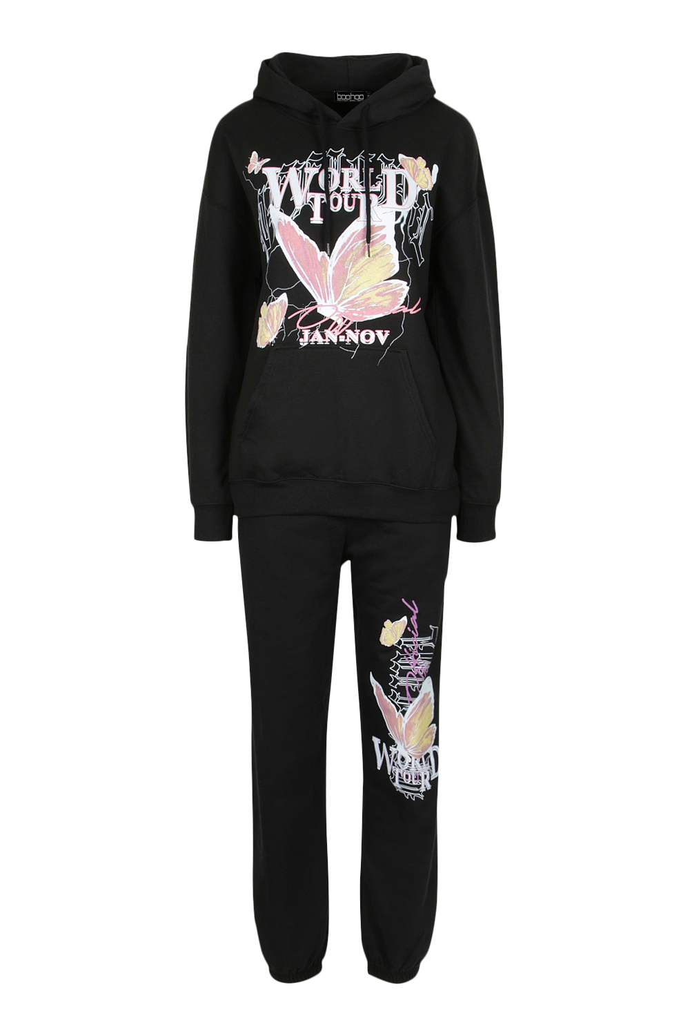 Oversized butterfly zip through tracksuit hotsell