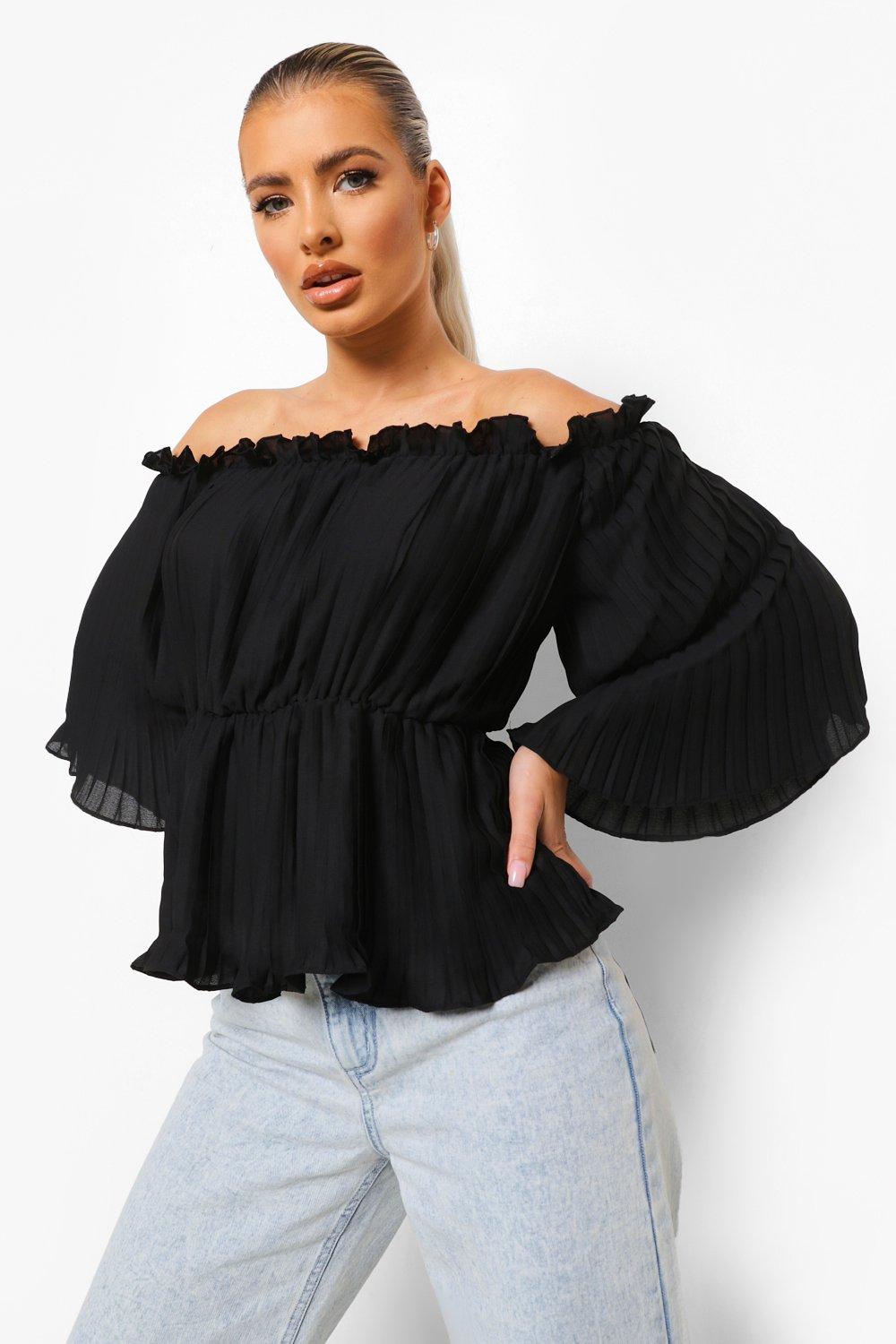 boohoo peplum top