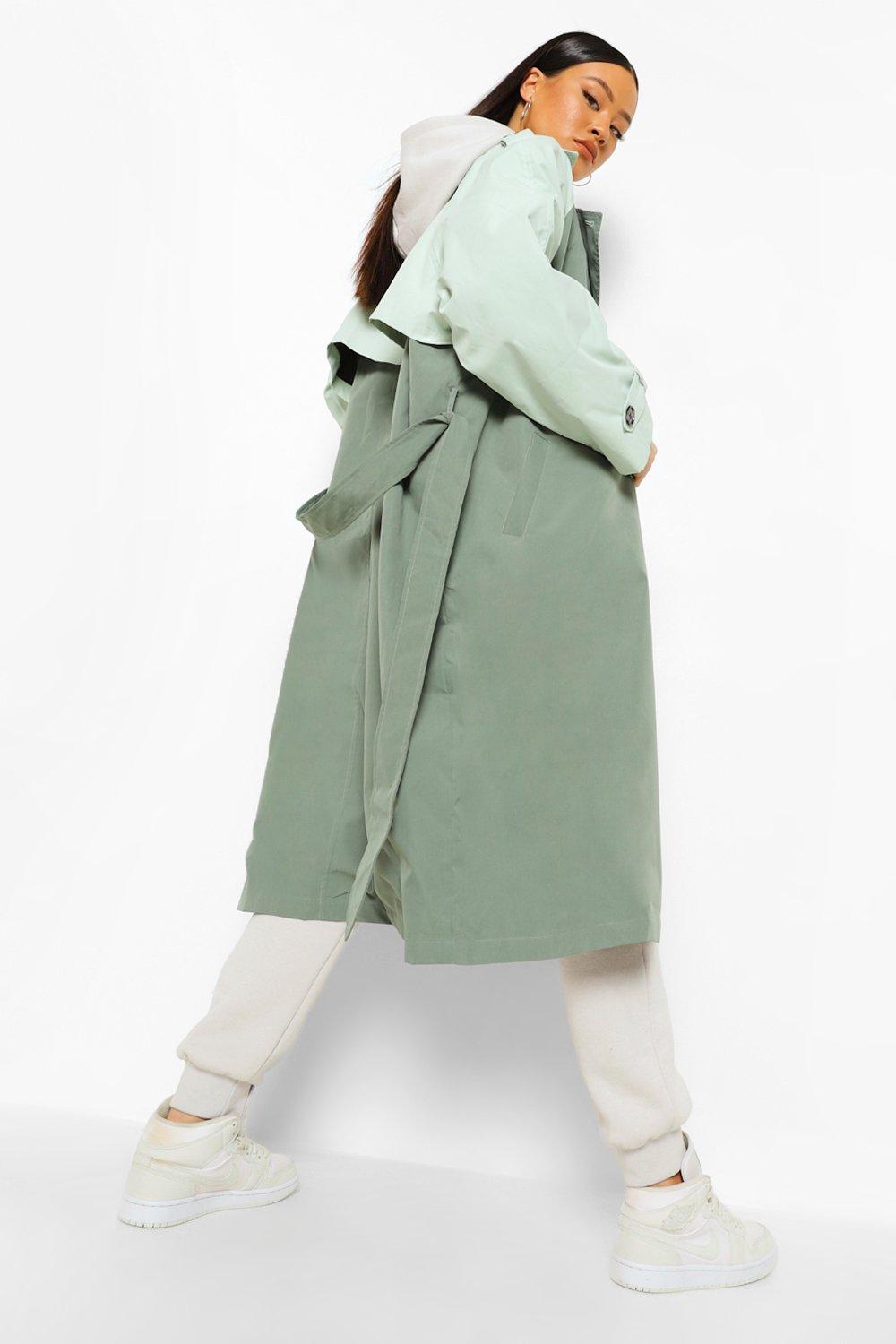 belted trench