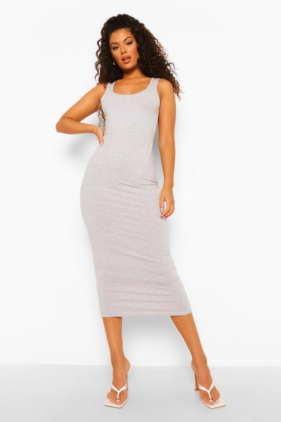 Ärmelloses Bodycon-Maxikleid , Grey image number 1