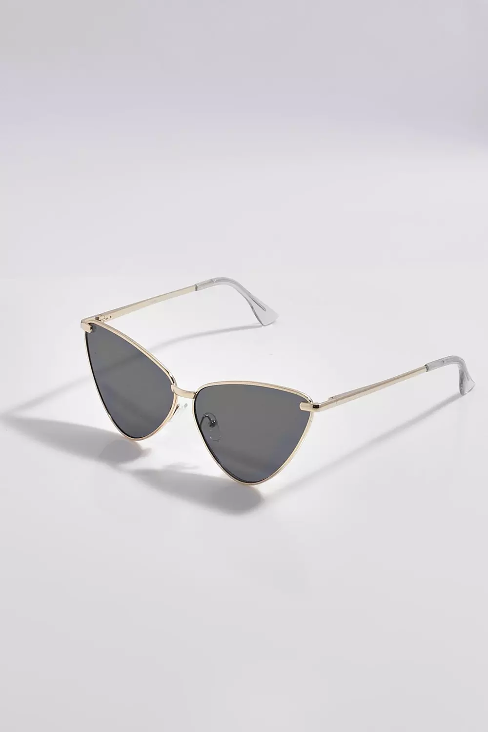 Gold frame 2025 cat eye sunglasses