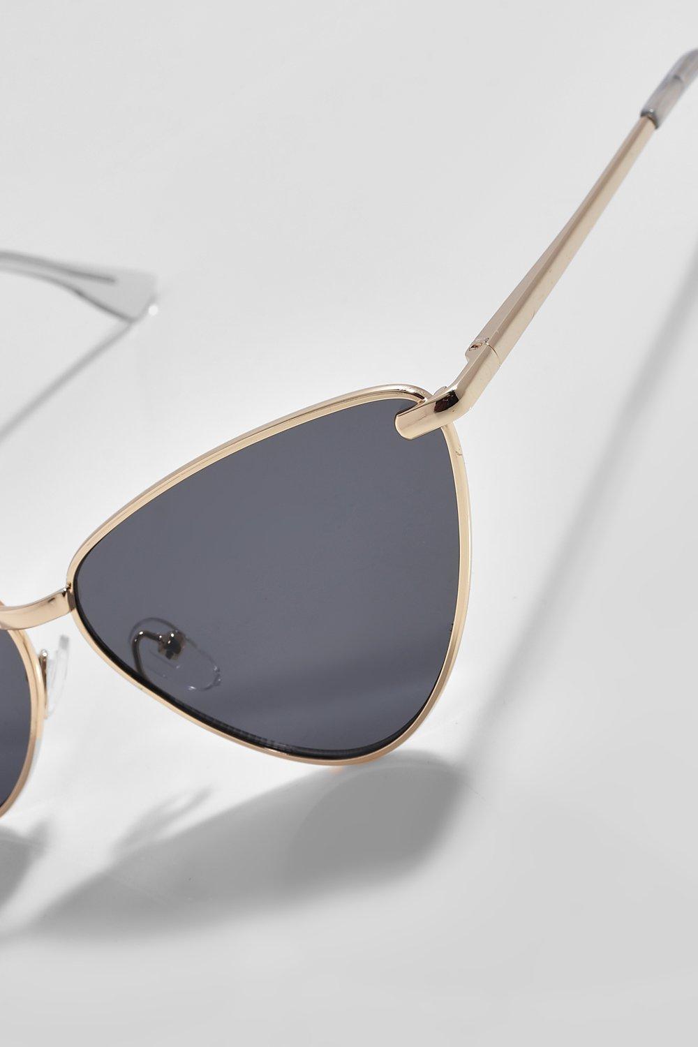 Cat eye hot sale sunglasses gold frame