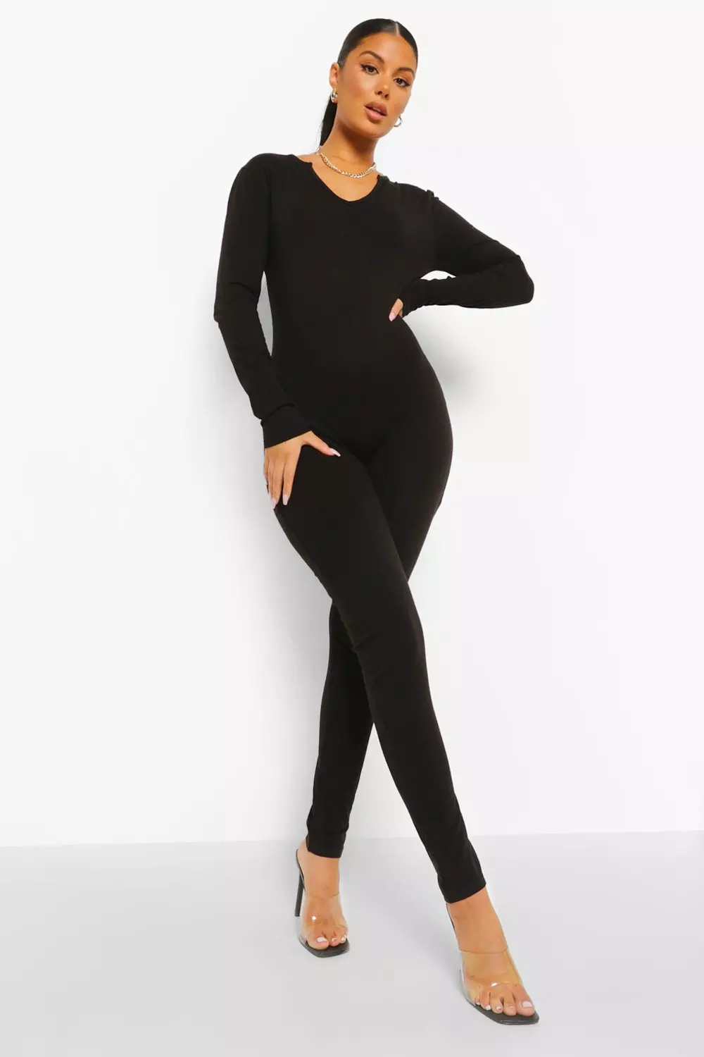 Always Nice Seamless Jumpsuit - Black