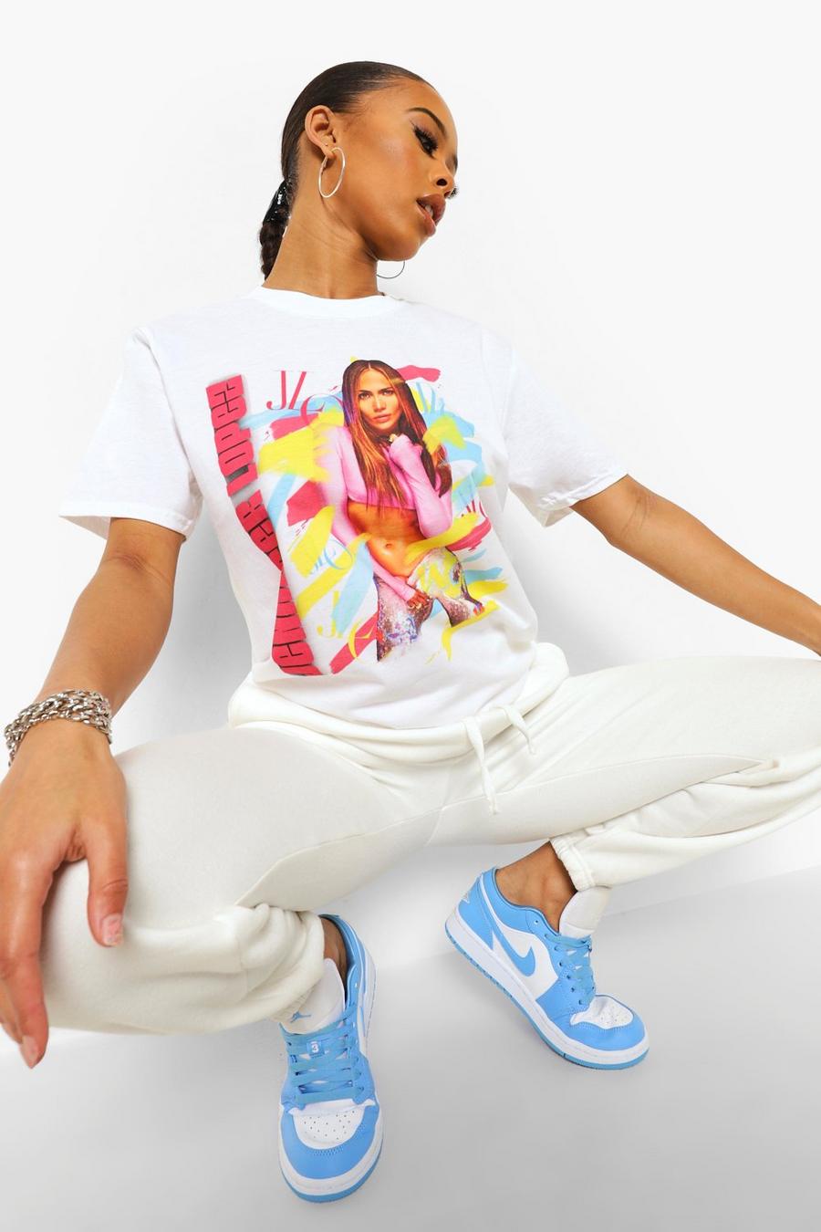 White Jlo License Graphic T-Shirt image number 1