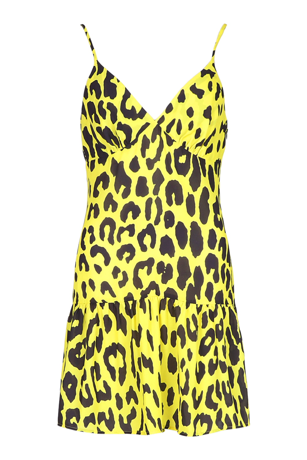 Leopard print 2025 strappy swing dress