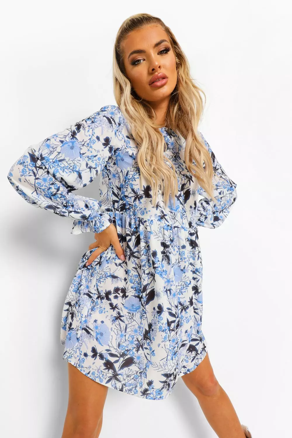 Frill cuff dress sales