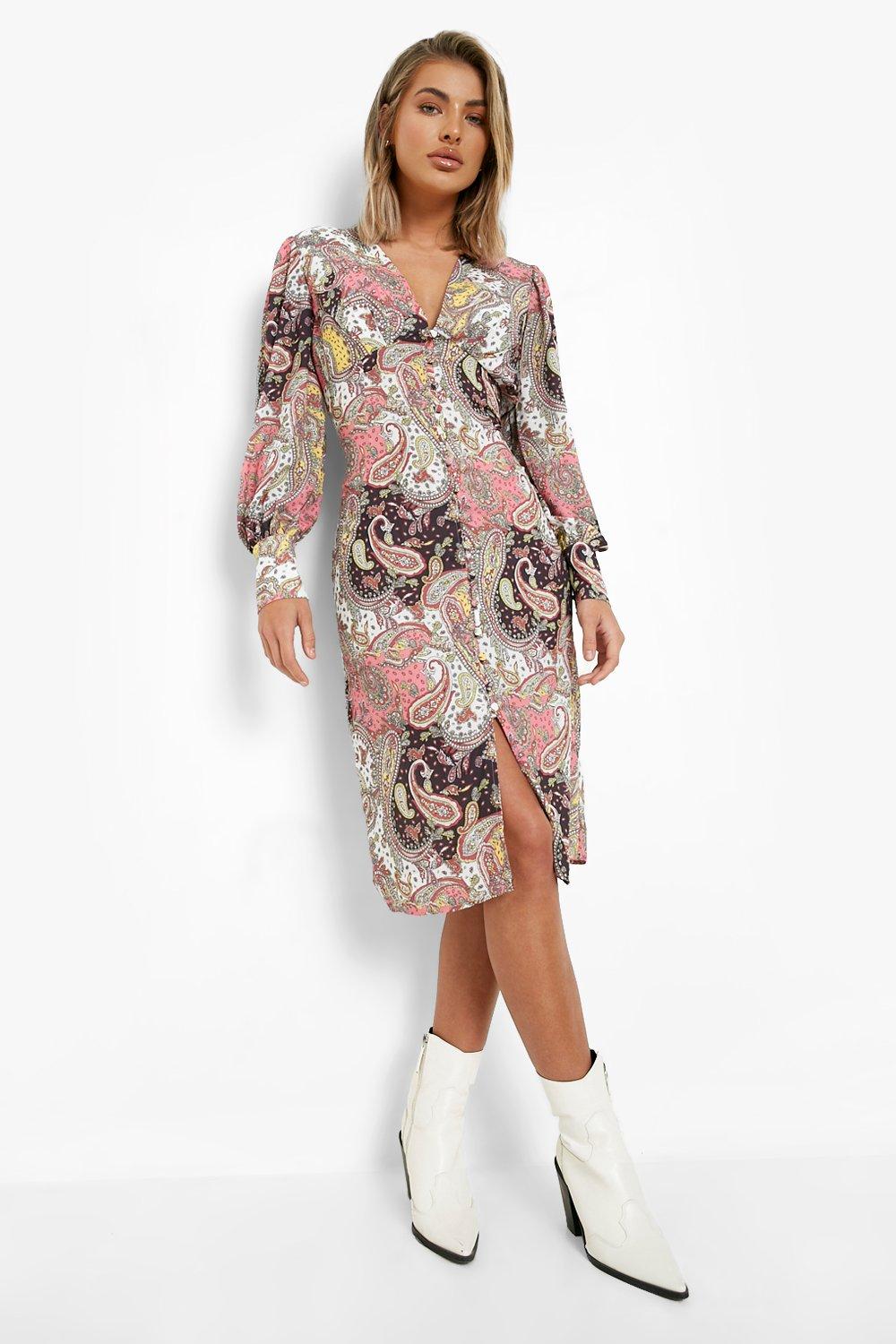 Lipsy paisley hot sale dress