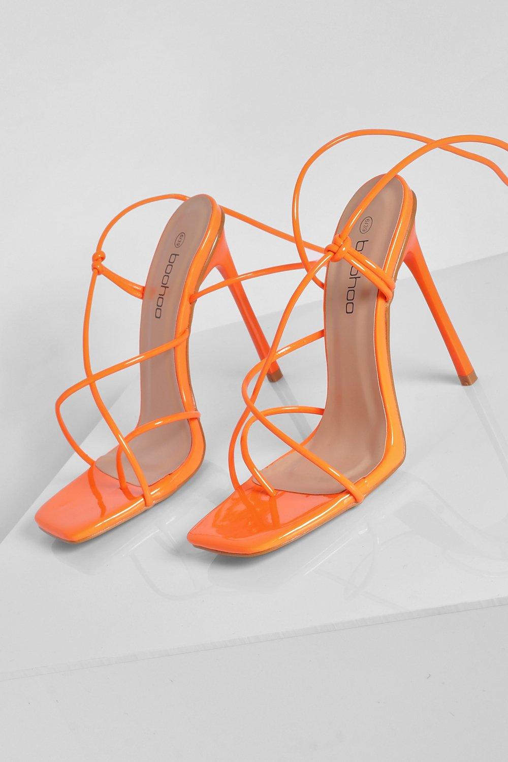 Neon lace sales up heels