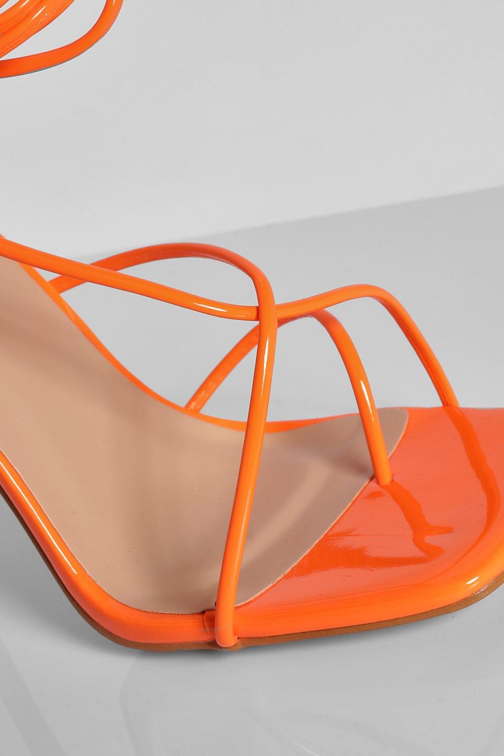 Boohoo clearance orange heels