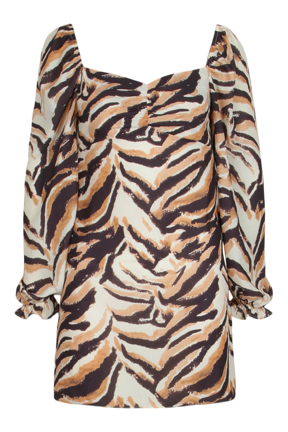 Boohoo tiger outlet print dress