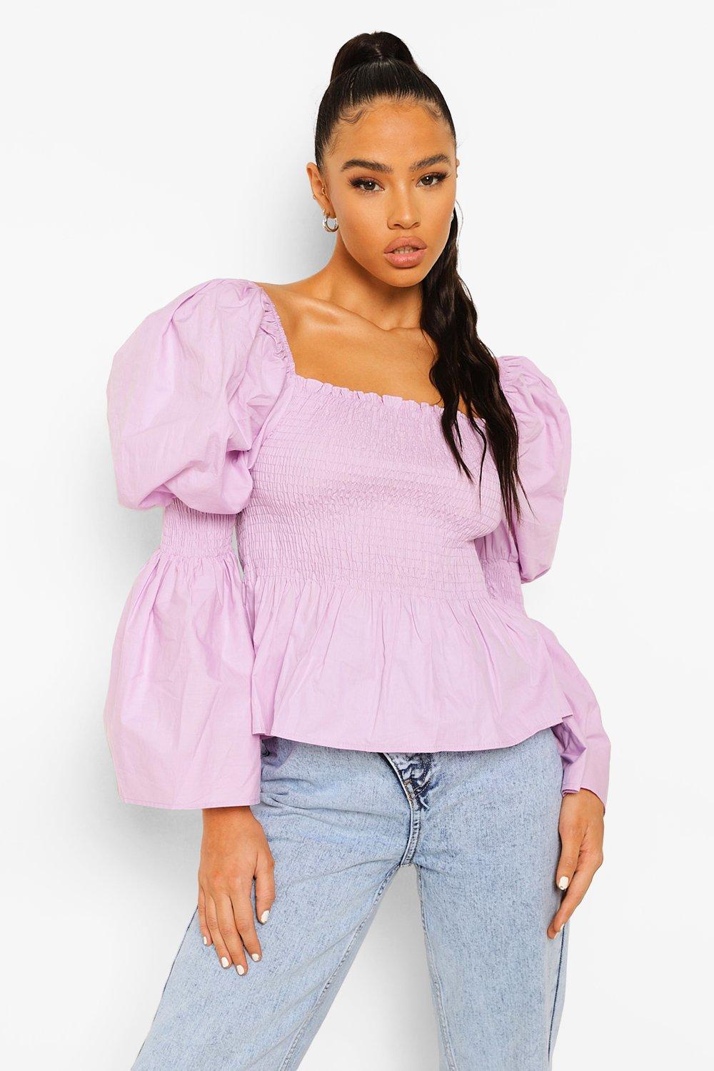 boohoo peplum blouse