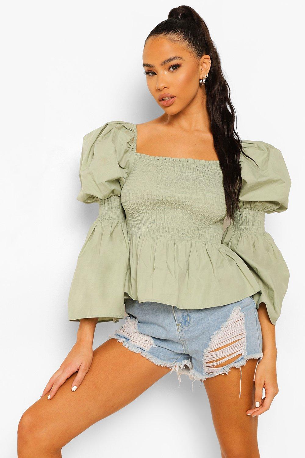 boohoo peplum top