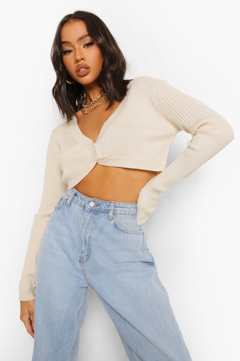 Boohoo hotsell cropped cardigan