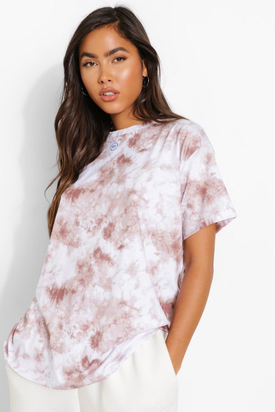 Brown Ofcl Oversized W Tie Dye T-Shirt image number 1