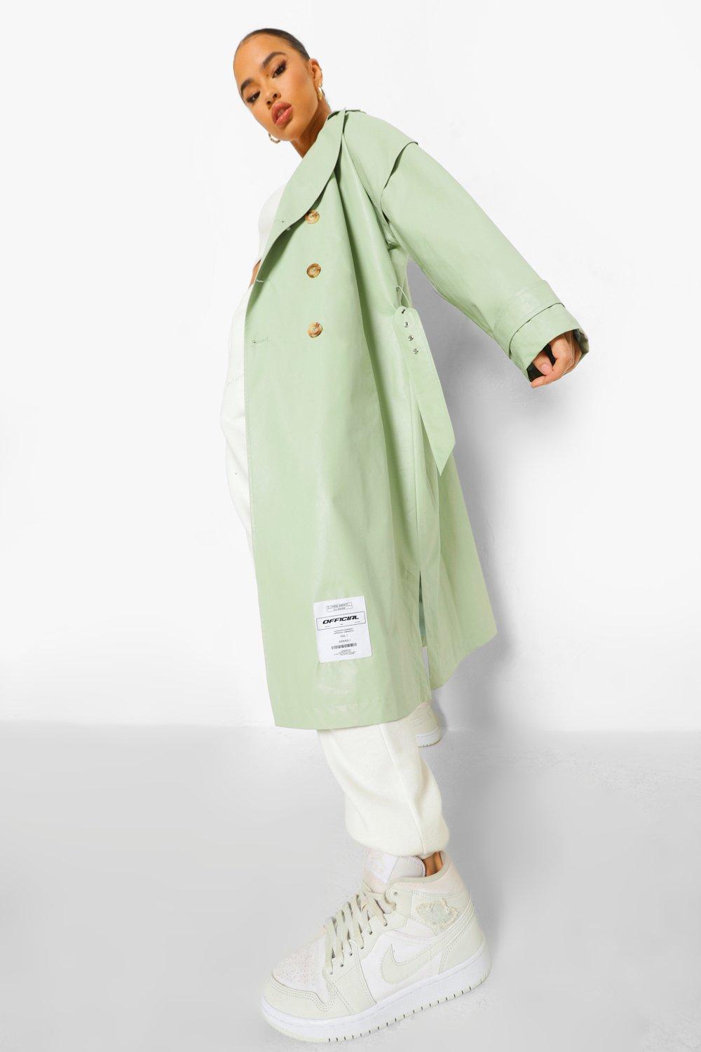 Pu Oversized Trench Coat | boohoo Pu Oversized Trench Coat | boohoo