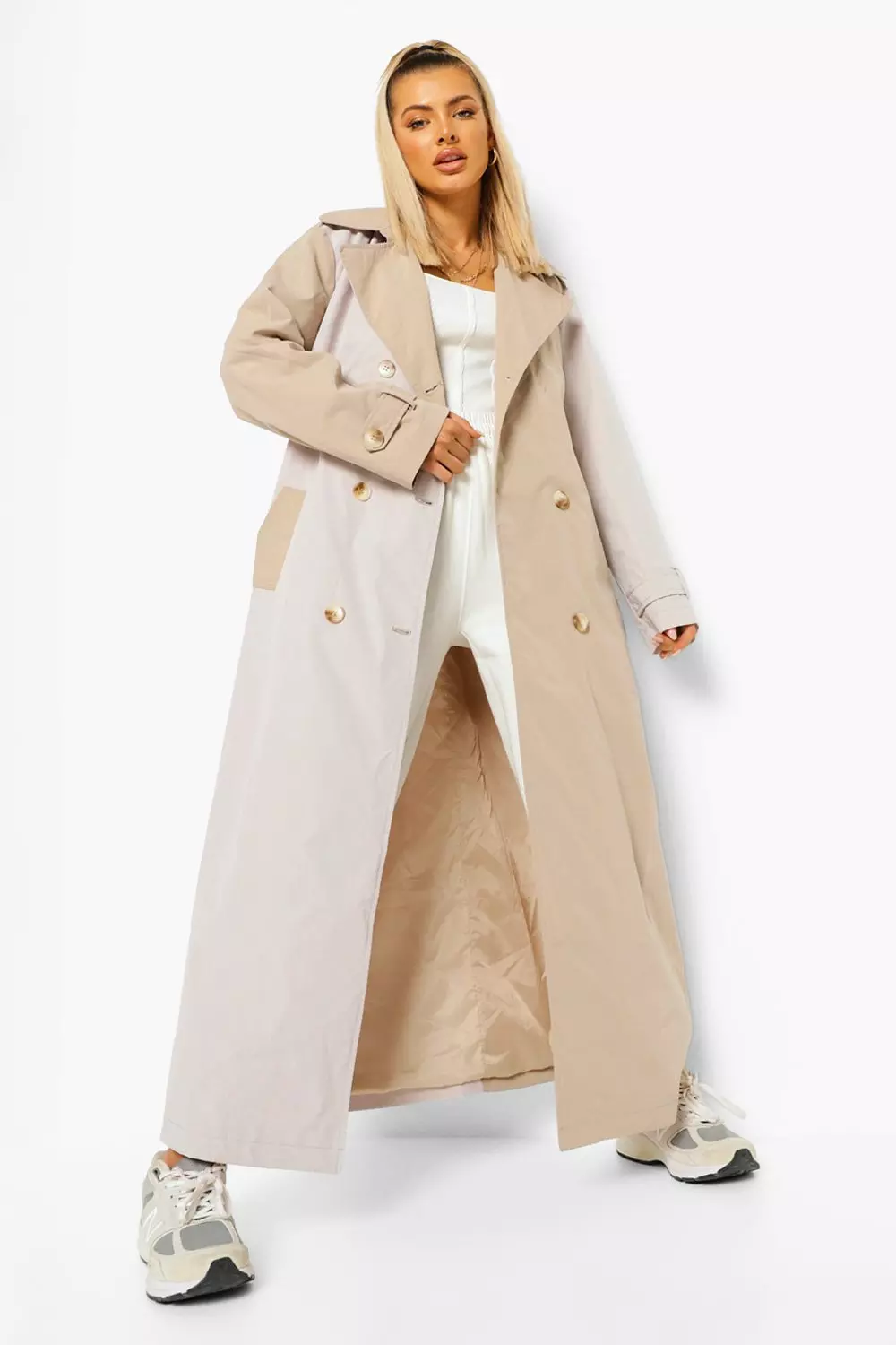 Boohoo hotsell trench coat