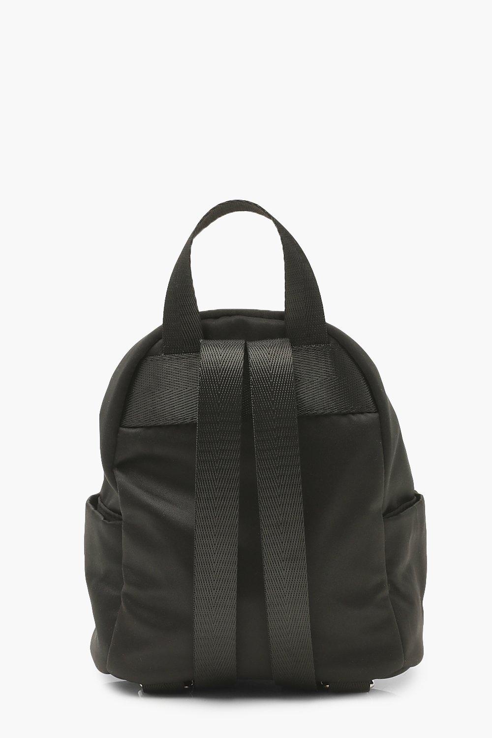 Front Toggle Mini Zip Up Backpack boohoo UK