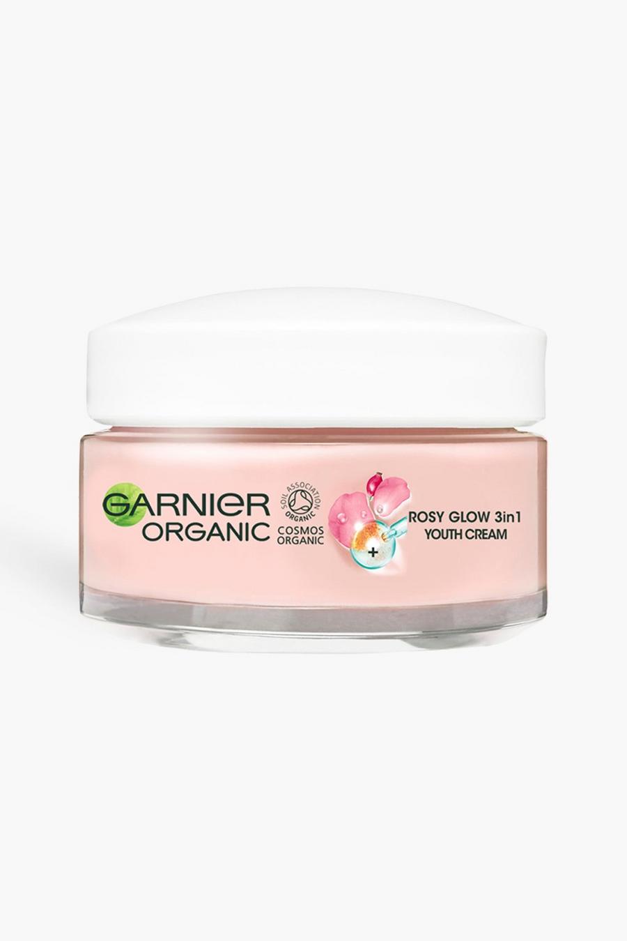 Crema orgánica rejuvenecedora Rosy Glow 3 en 1 de Garnier, Rosa pálido