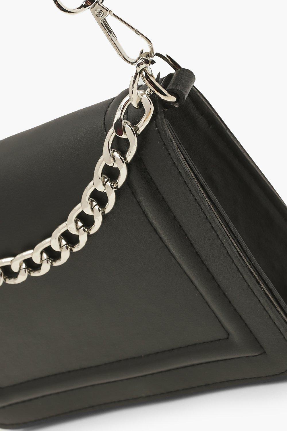 Double Chain Strap Cross Body Bag