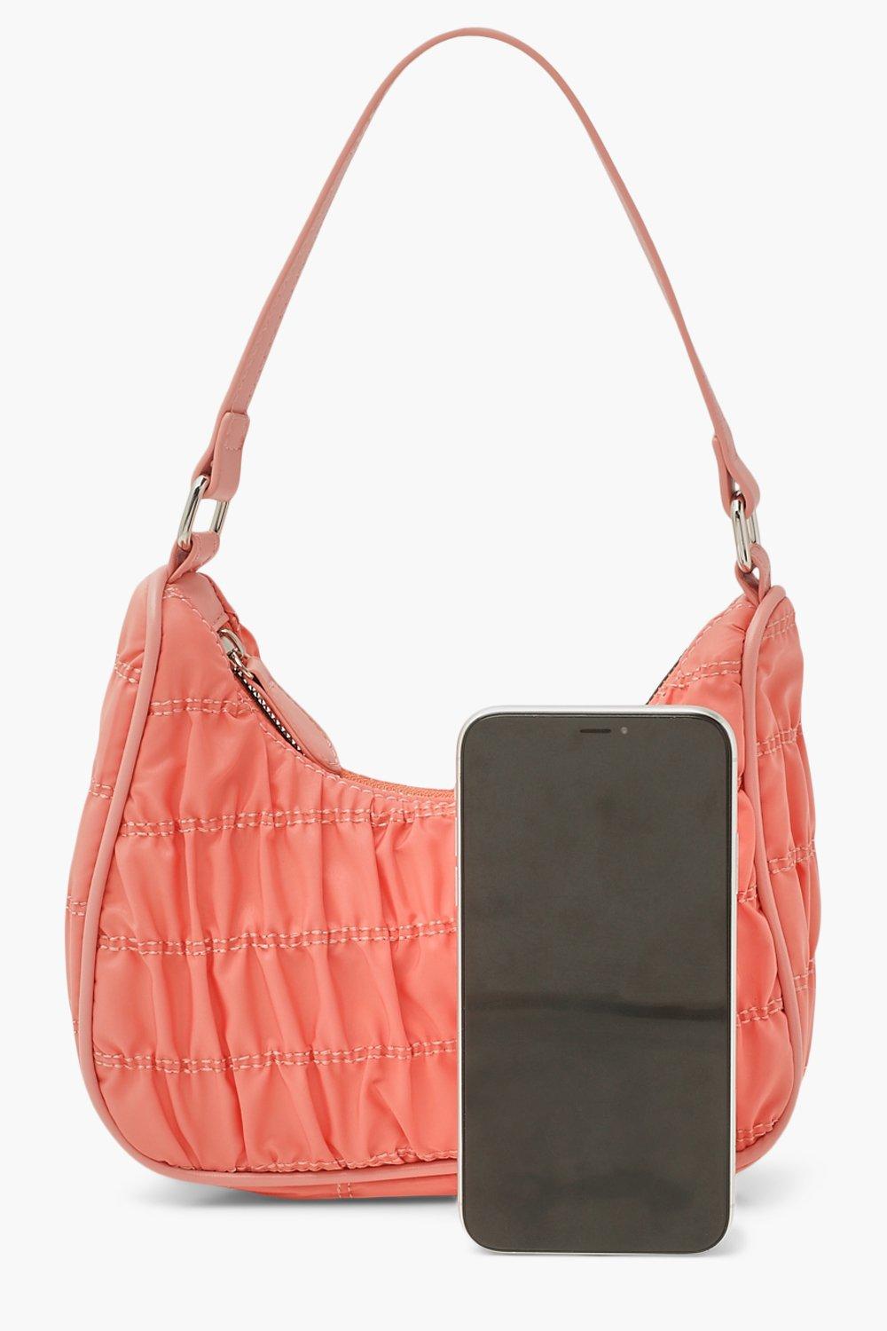 Topshop ruched shoulder online bag