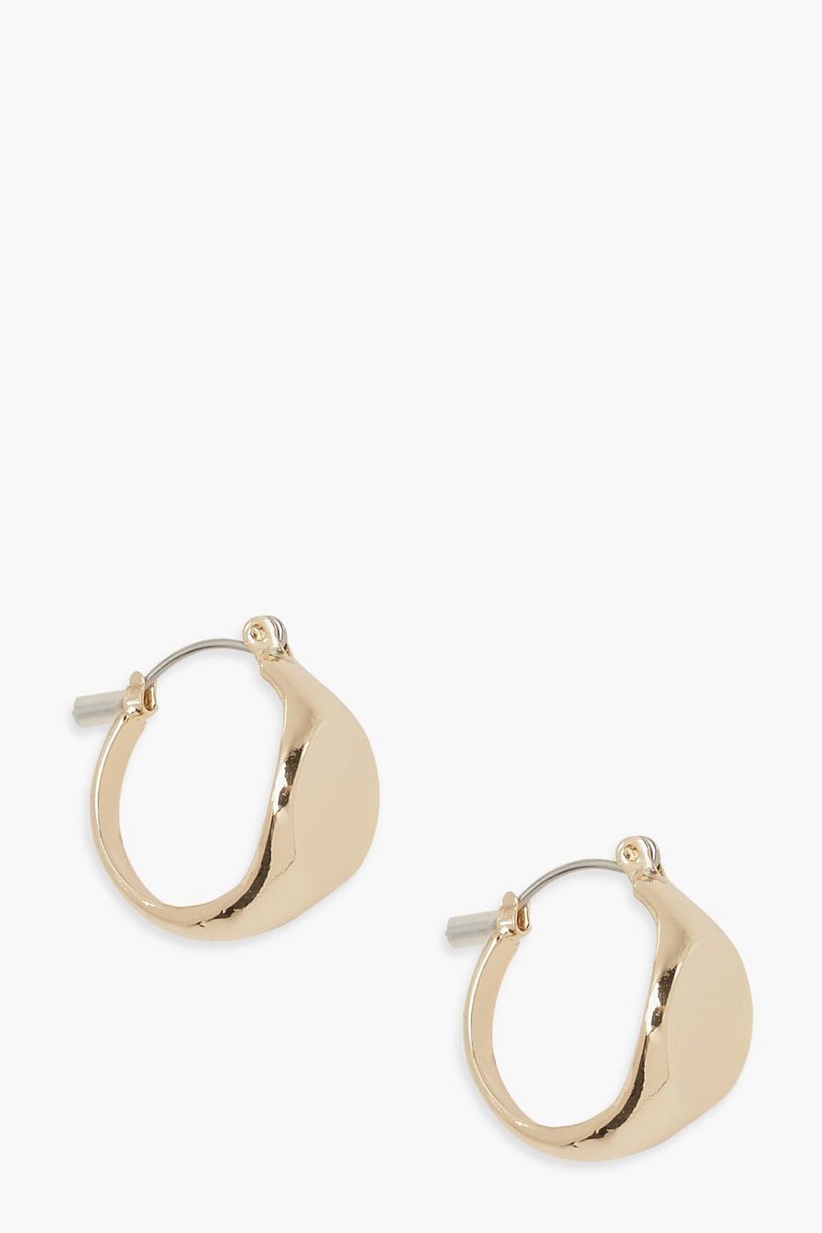Gold metallic Ring Earrings image number 1