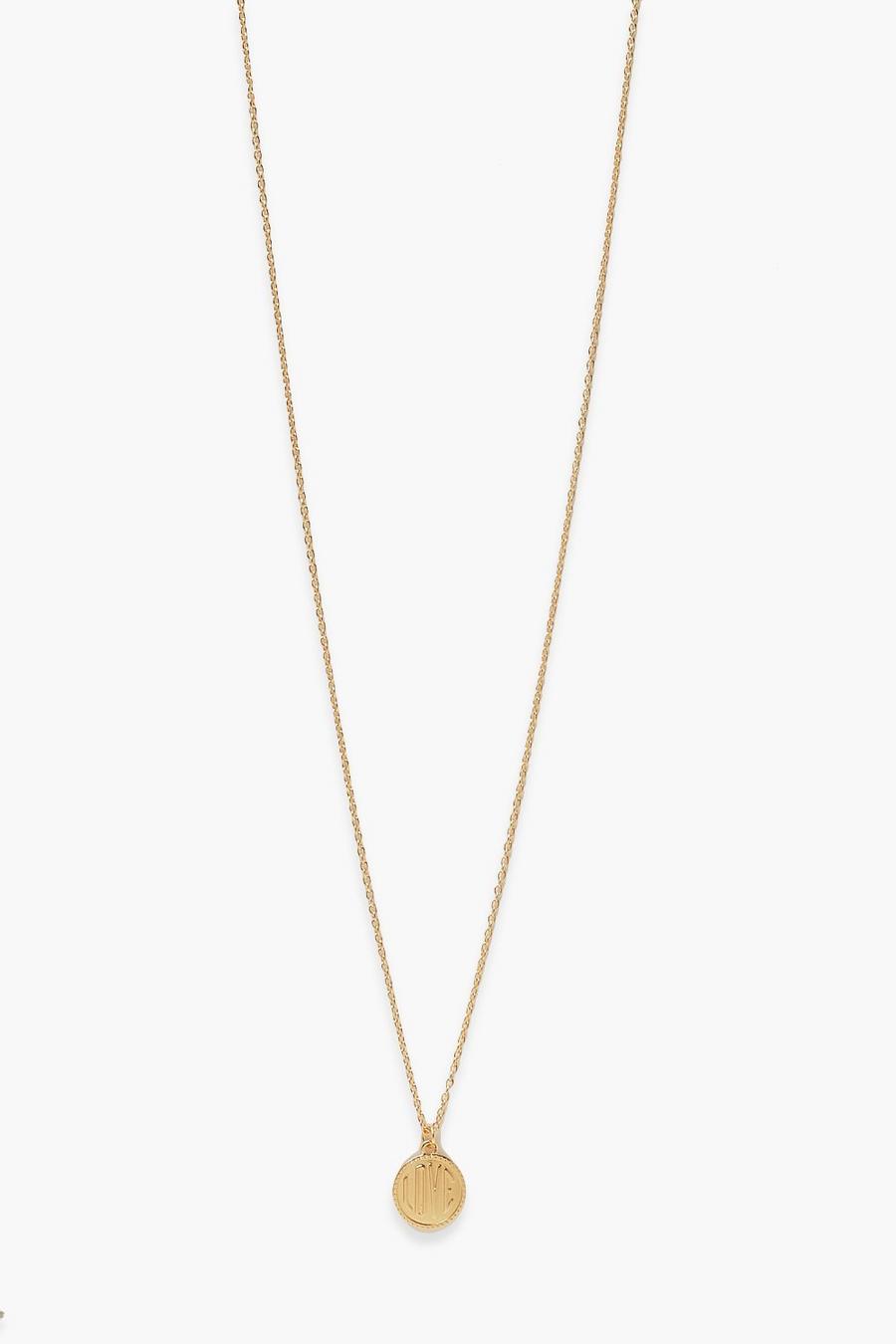 Gold Love Ketting image number 1