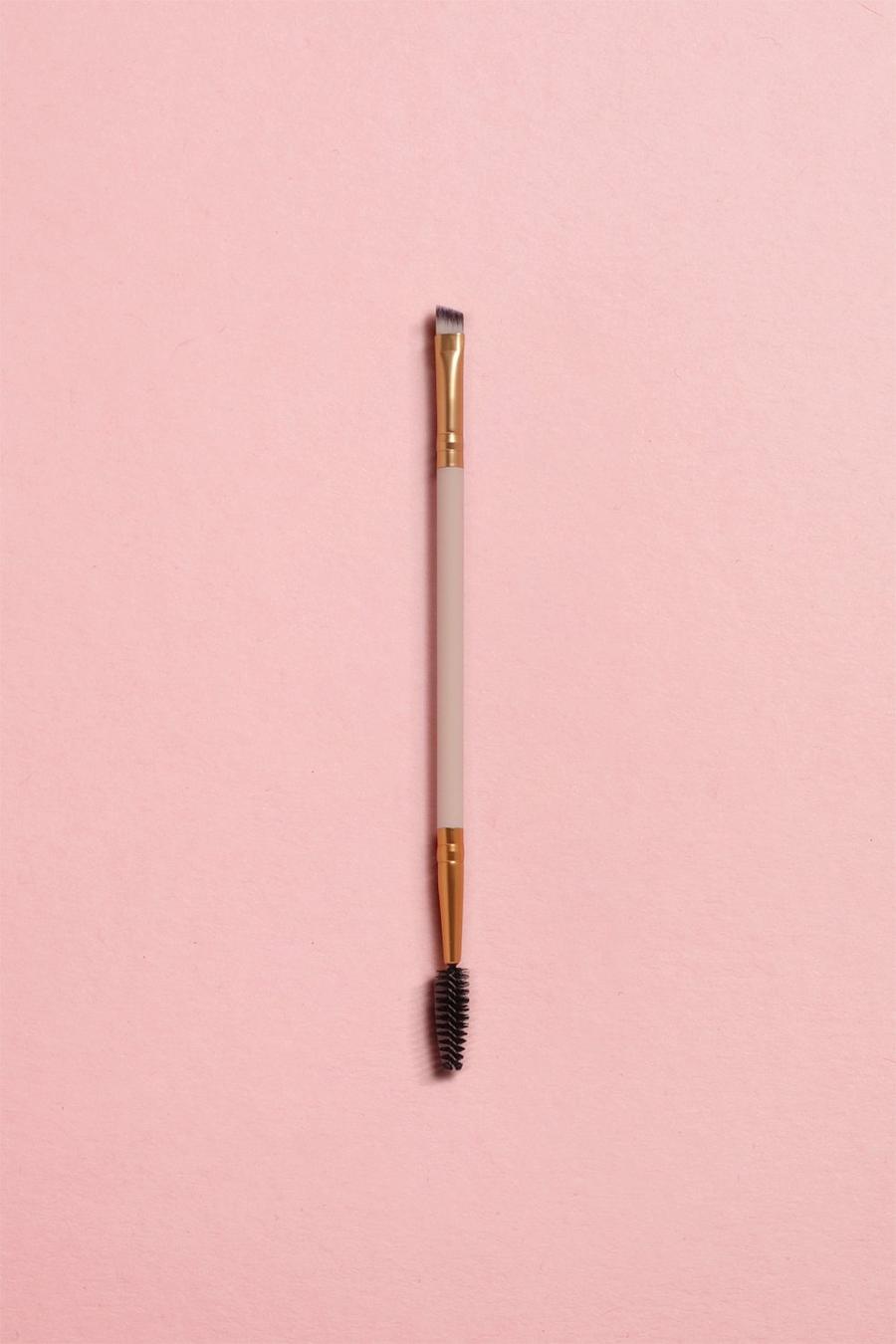 Nude color carne boohoo BEAUTY Double Ended Brow Brush