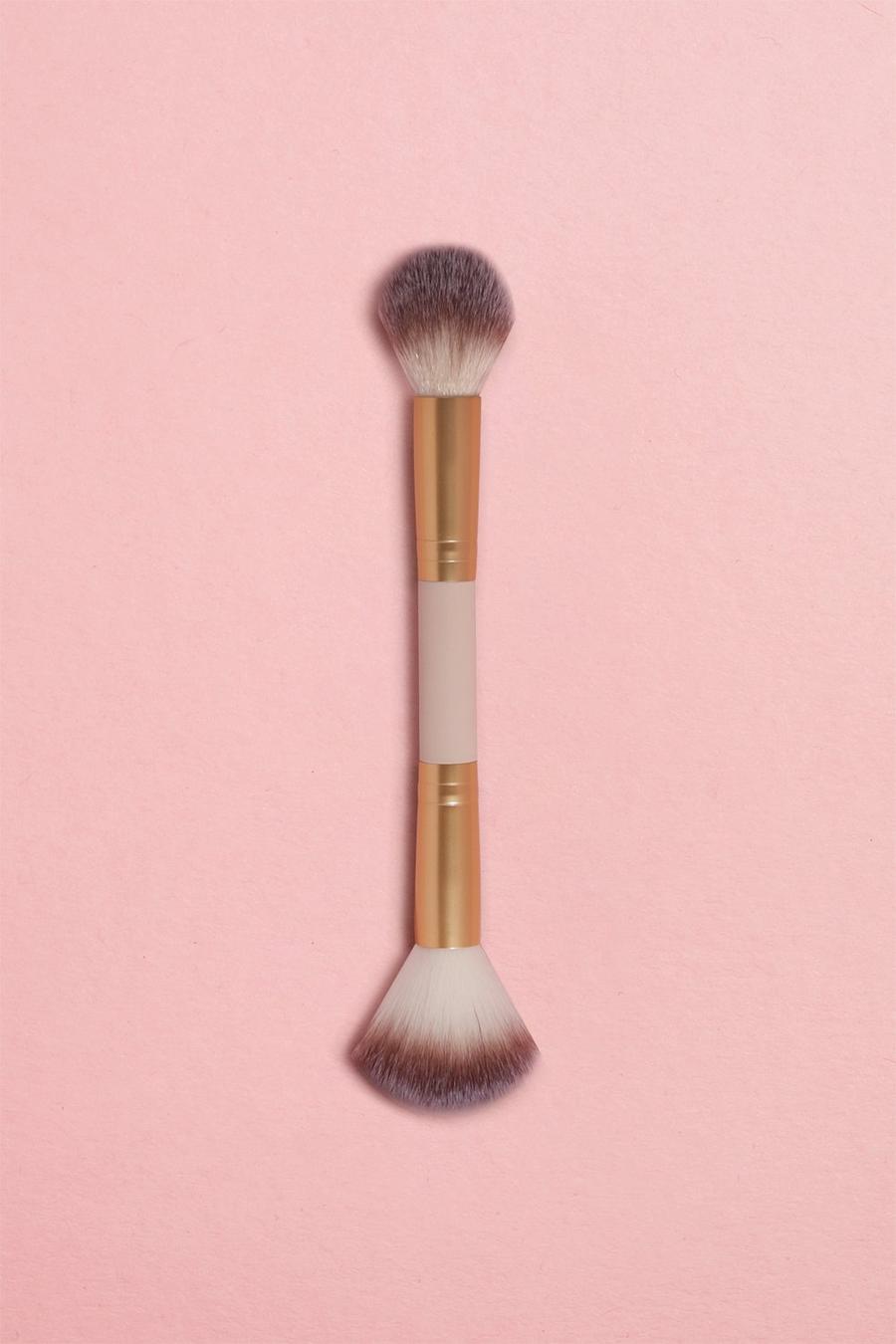 Nude color carne boohoo BEAUTY Double Ended Face Brush