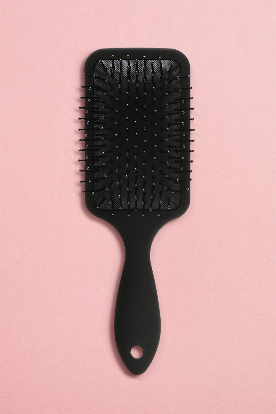 Black Boohoo Beauty Paddle Haarborstel image number 1