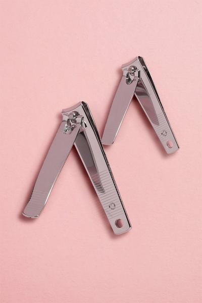 boohoo silver Nail Tools - 2 Pack Clippers