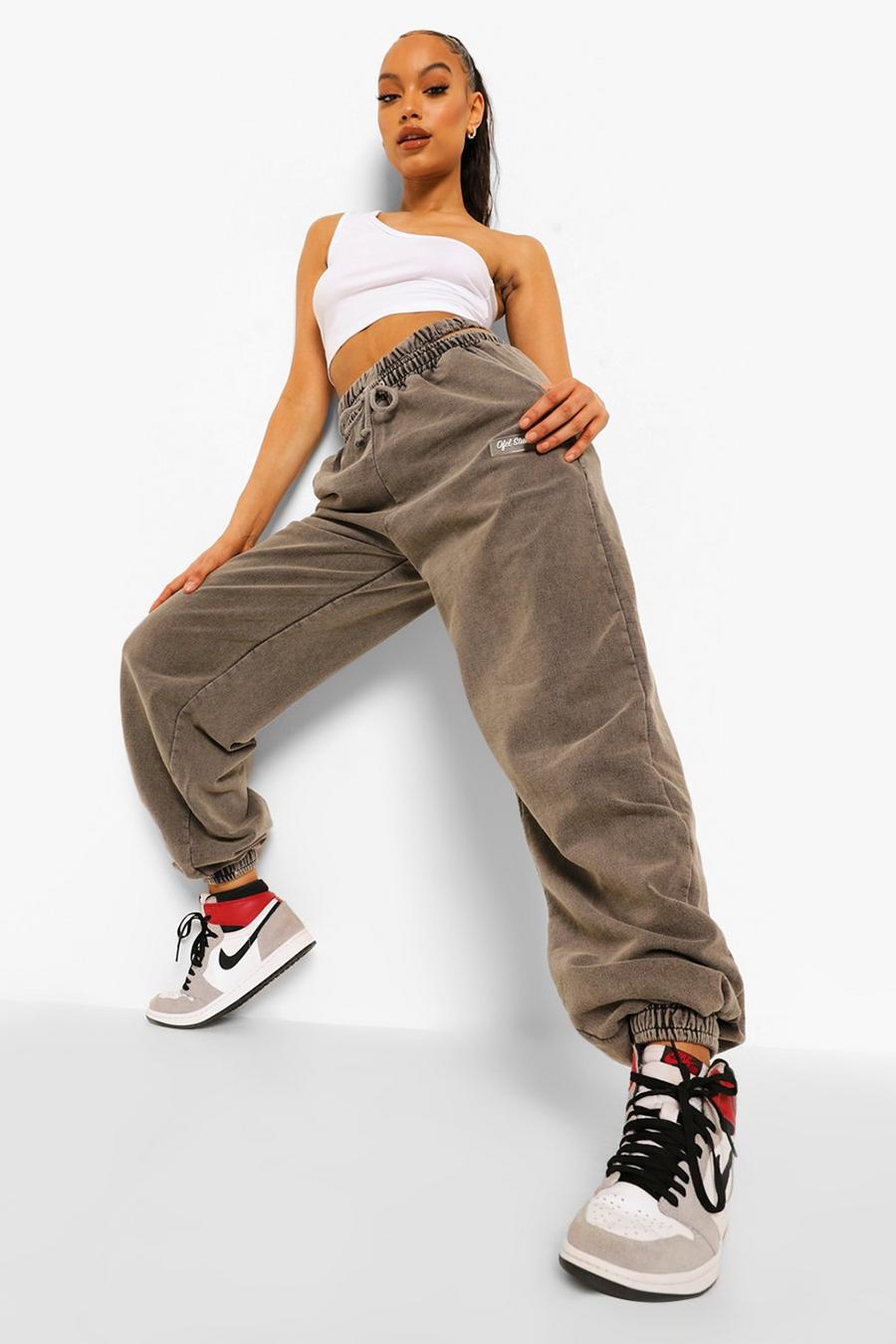 Charcoal Ofcl Studio Cut Out Washed Joggers image number 1